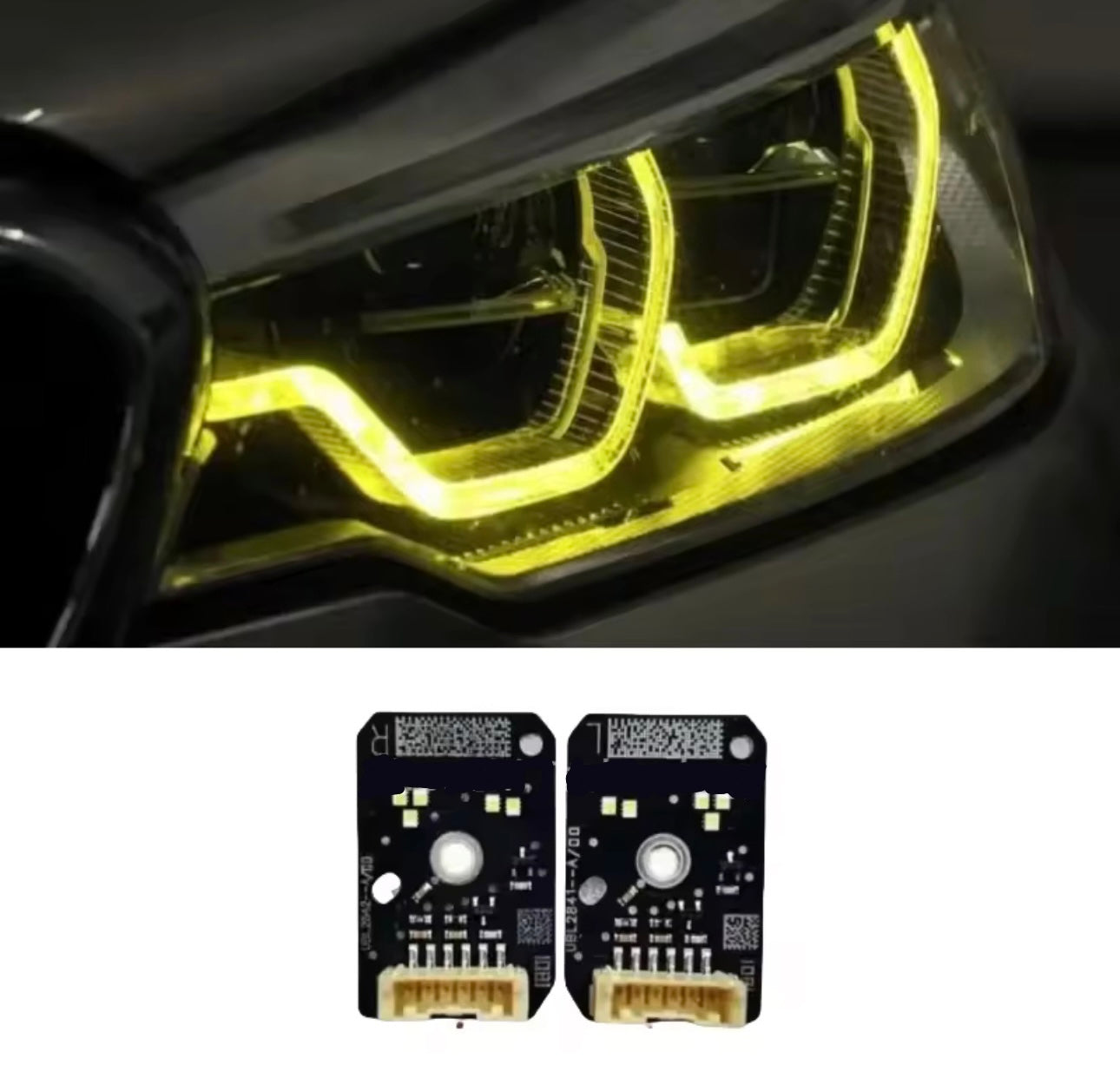 BMW DRL LED Boards Set For 18-20 BMW G30 G38 F90 M5 G31 G32 GT US EU Spec Adaptive LED Onwards Daytime Headlight