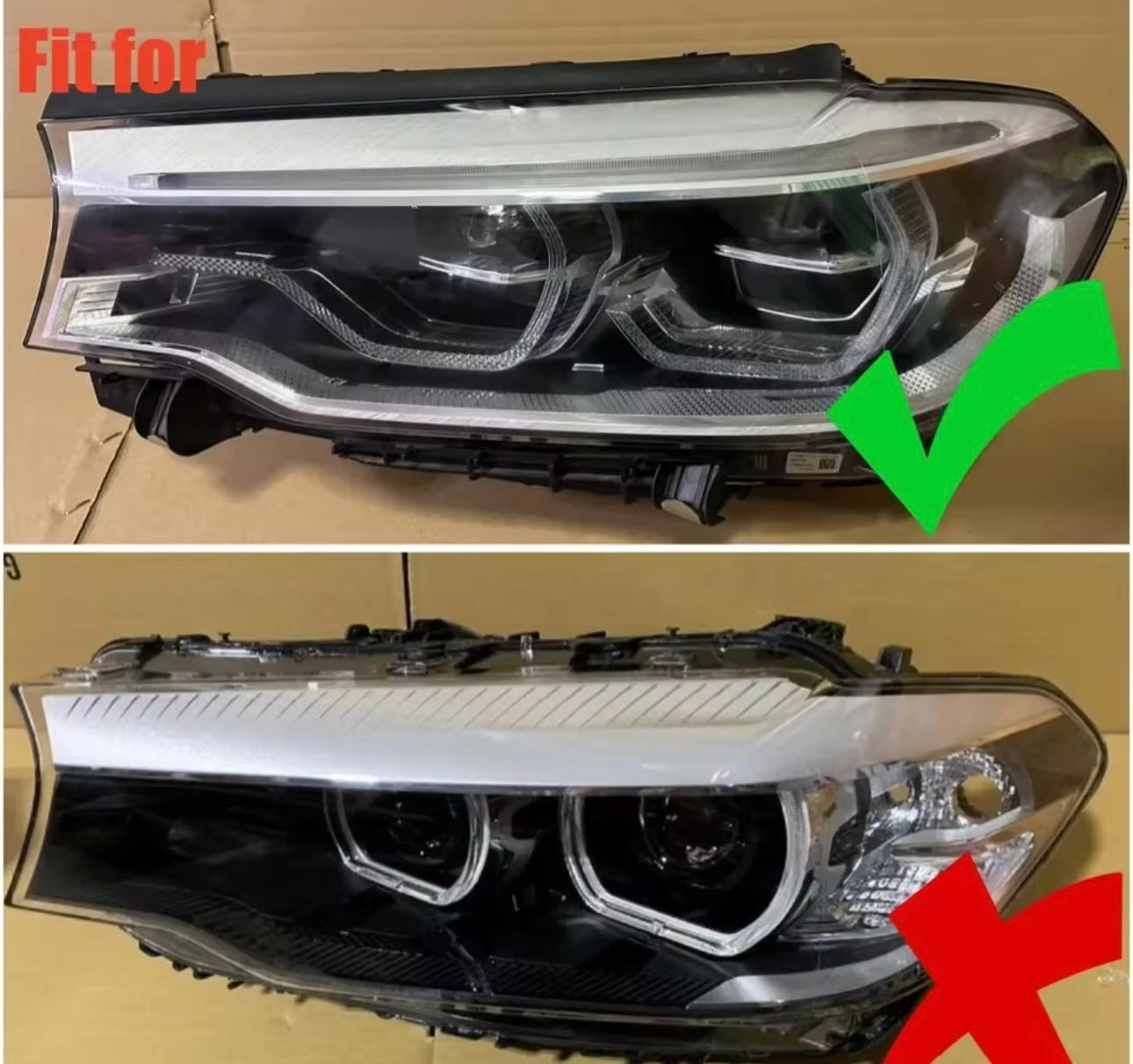 BMW DRL LED Boards Set For 18-20 BMW G30 G38 F90 M5 G31 G32 GT US EU Spec Adaptive LED Onwards Daytime Headlight