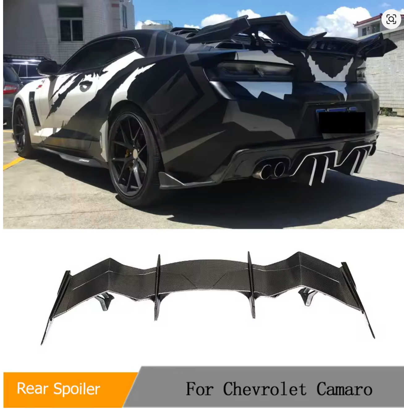For Chevrolet Camaro Coupe 2016 2017 2018 Carbon Fiber wing